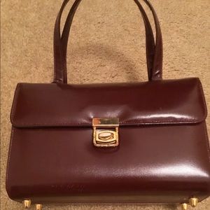 Maroon satchel